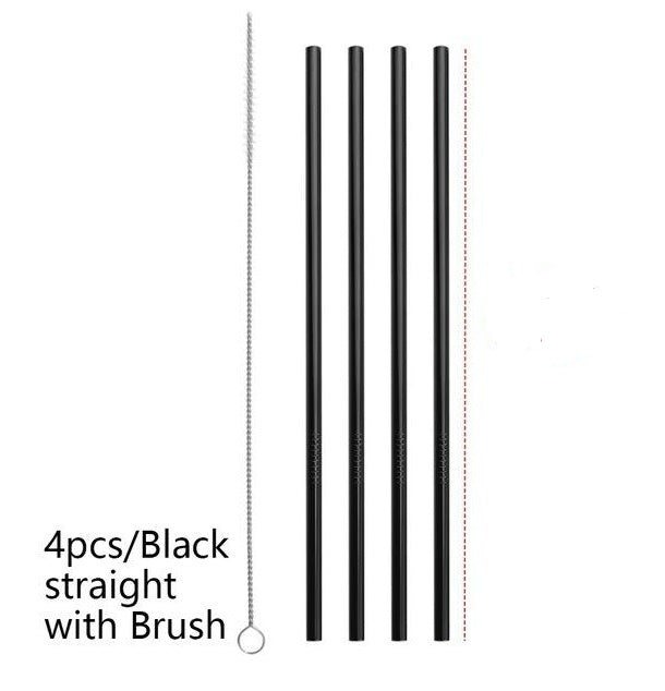 Colourful Reusable Stainless Steel Straws Simplicity Gadgets
