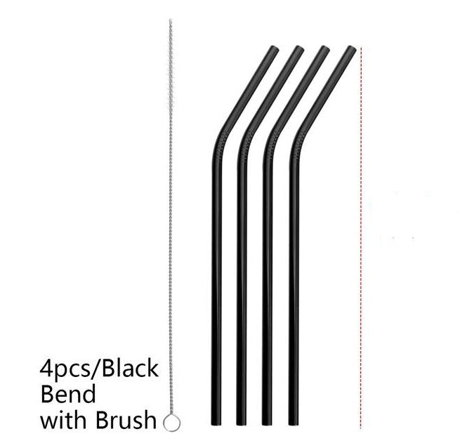 Colourful Reusable Stainless Steel Straws Simplicity Gadgets
