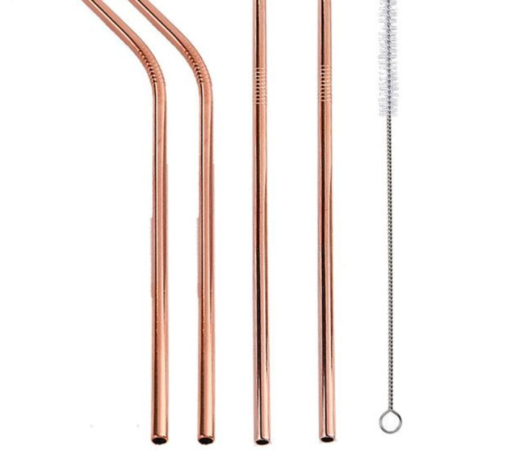 Colourful Reusable Stainless Steel Straws Simplicity Gadgets