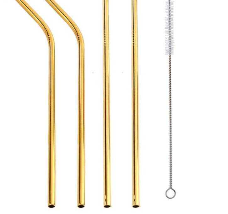 Colourful Reusable Stainless Steel Straws Simplicity Gadgets