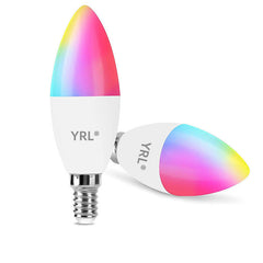 Smart WifI Led Lamp E14 RGB CW WW Voice Control Light Bulbs Alexa